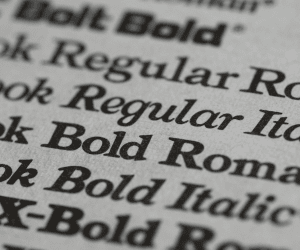 Fonts matter in print marketing