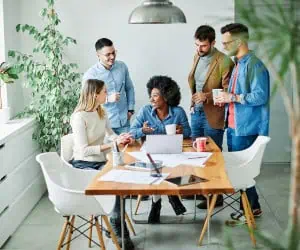 Coworkers that are easy to work with in creative industries