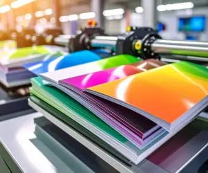 A vibrant display of different types of paper choices