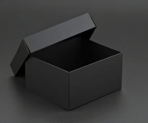 A folding carton box with matte coating