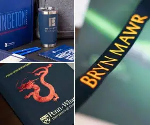 Branded merchandise like folders, notepads, lanyards, or name badges keeps your brand in attendees’ hands long after the event. 