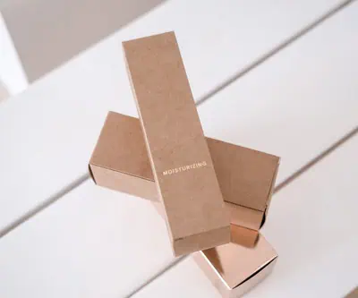Uncoated kraft product packaging