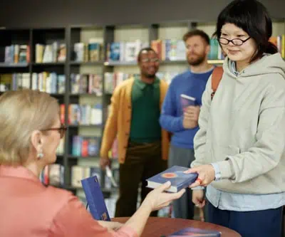 Author’s micro-launch book signing for short run book, printed by RoyerComm
