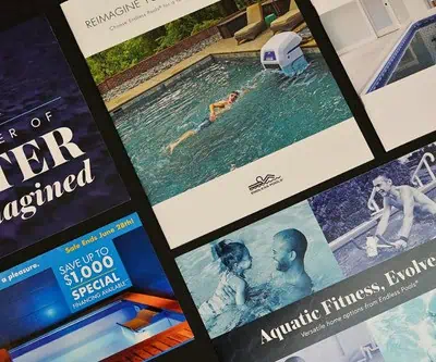 sales kit for tradeshow print marketing folders with inserts