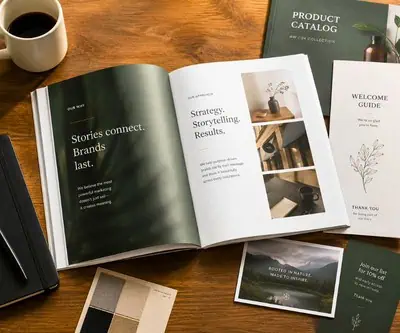 a collection of product guides for buyers including short run book and catalog