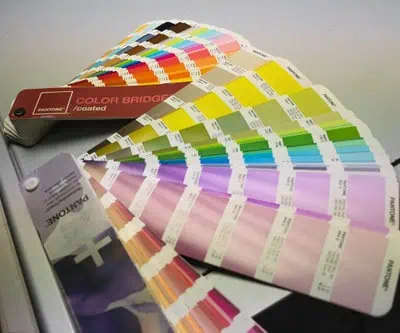Pantone color matching system guides