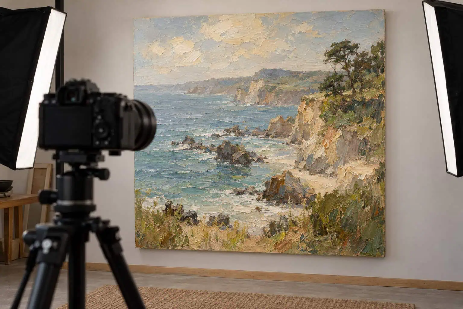 Professional art scanning for large format painting